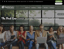 Tablet Screenshot of charityengine.net